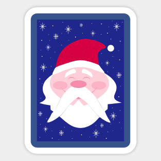 Smiling Santa Claus Sticker